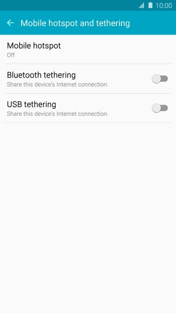 Press Mobile hotspot. Press Mobile hotspot.