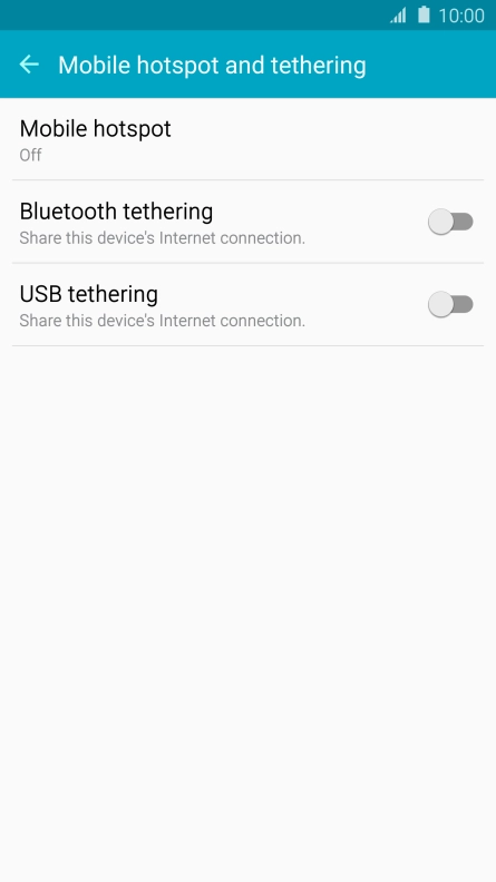 Press Mobile hotspot. Press Mobile hotspot.