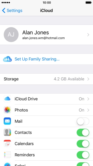 Press iCloud Drive. Press iCloud Drive.