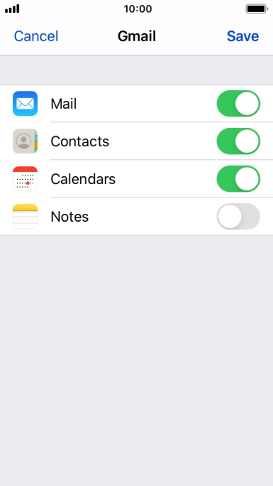 If this screen is displayed, you email account has been recognised and set up automatically. Follow the instructions on the screen to key in more information and finish setting up your phone.