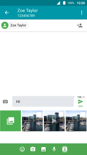 Press the gallery icon. Press the gallery icon.