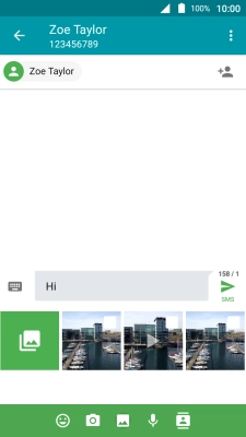 Press the gallery icon. Press the gallery icon.