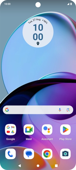 When the battery charging icon is displayed, the battery is charging.