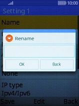 Key in Vodafone MMS and press the Left selection key.