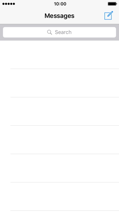 Press the new message icon. Press the new message icon.