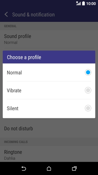 Press Normal.