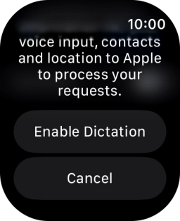 Press Enable Dictation.