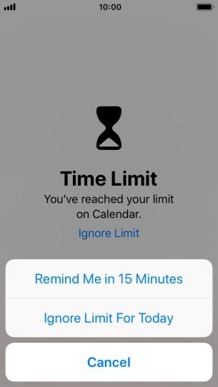 Press the required setting. Press the required setting.