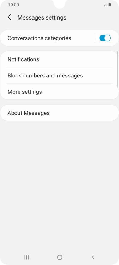 Press More settings. Press More settings.