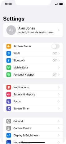 Press Mobile Data. Press Mobile Data.