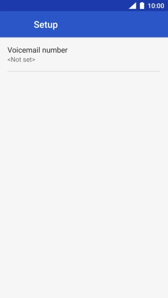 Press Voicemail number.