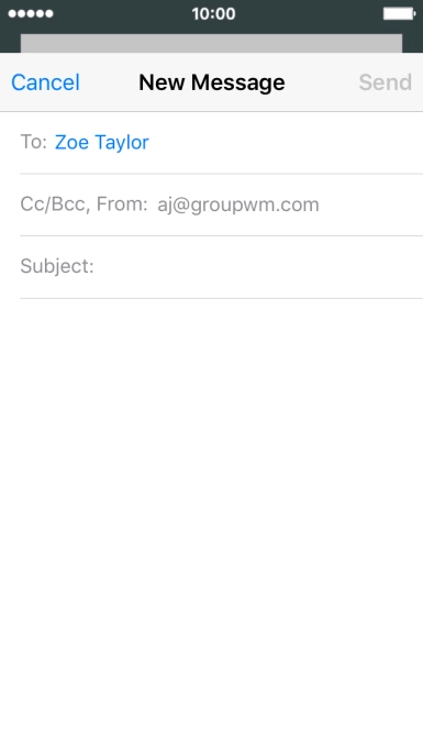Press Subject and key in the required subject.