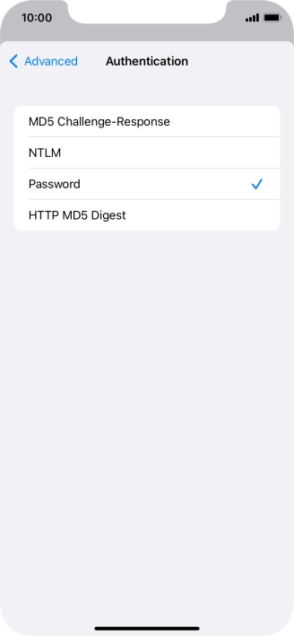 Press Password.
