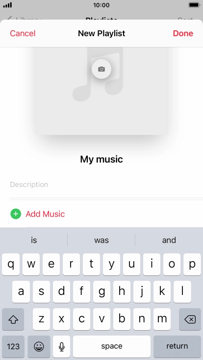 Press Add Music.