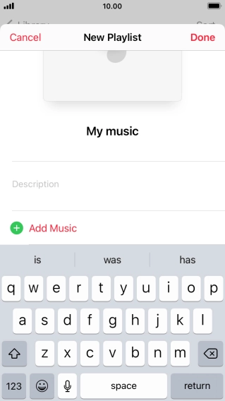 Press Add Music.