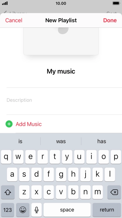 Press Add Music.