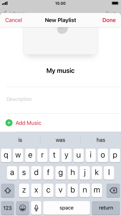 Press Add Music.