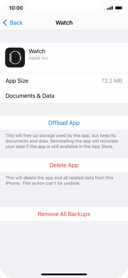 Press Offload App.