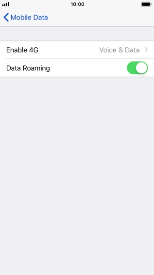 Press Enable 4G.