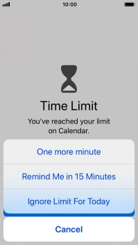 Press the required setting. Press the required setting.