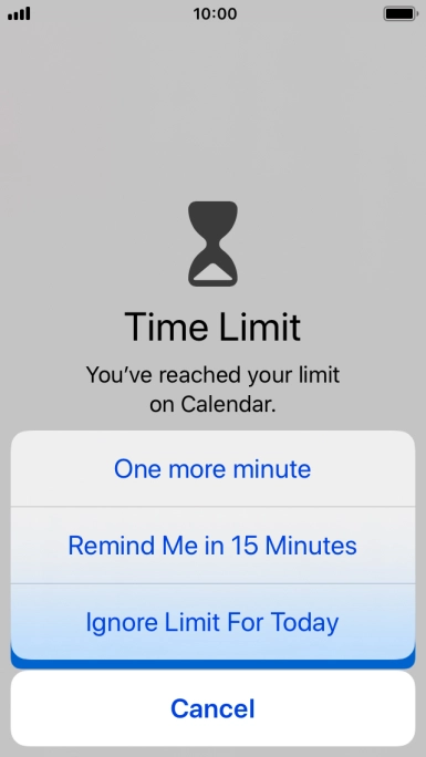 Press the required setting. Press the required setting.