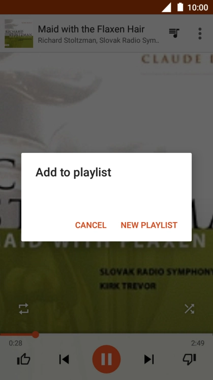 Press NEW PLAYLIST.