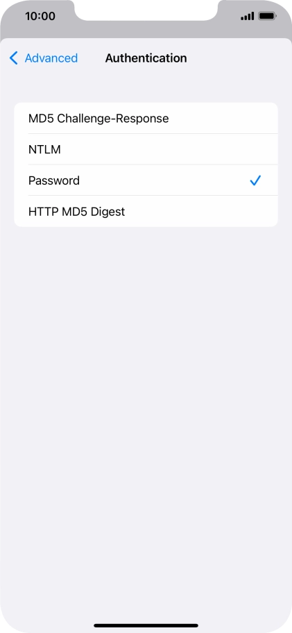 Press Password.