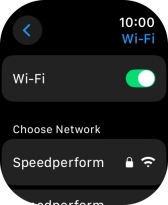 Press the required Wi-Fi network.