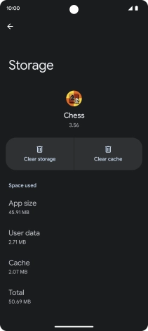 Press Clear cache.