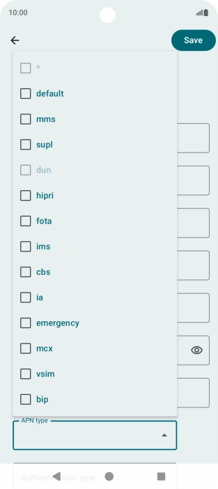 Press default to turn on the setting. Press default to turn on the setting.