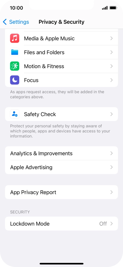 Press App Privacy Report.