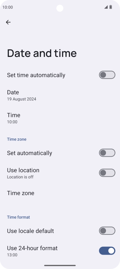 Press the indicator next to Press the indicator next to