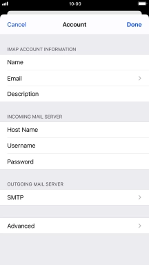 Press SMTP. Press SMTP.