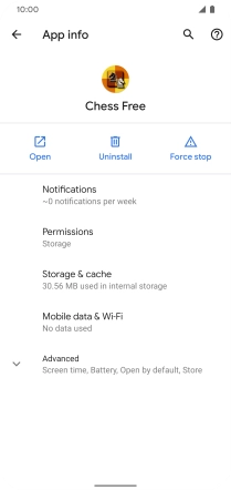 Press Storage & cache. Press Storage & cache.
