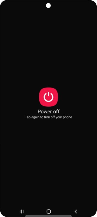 Press Power off.
