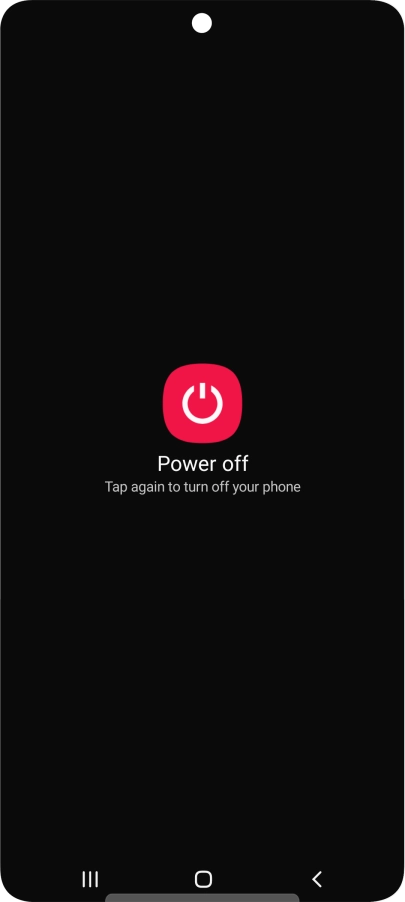 Press Power off.