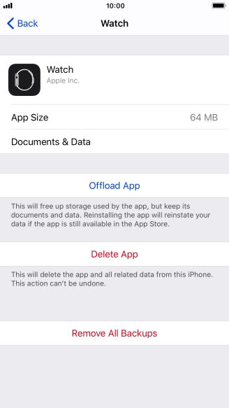 Press Offload App.