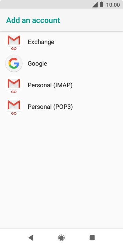 Press Google.