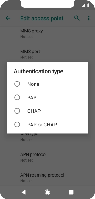 Press PAP.