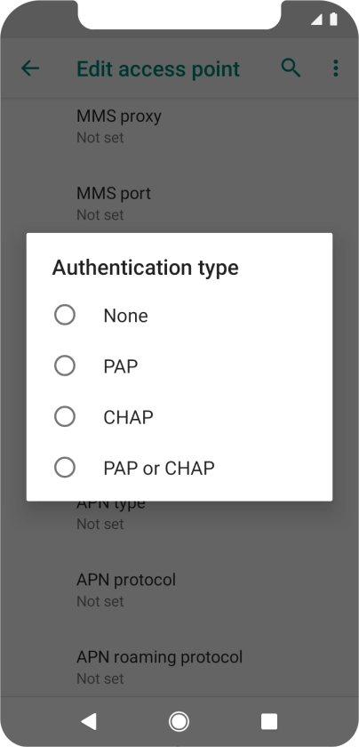 Press PAP.