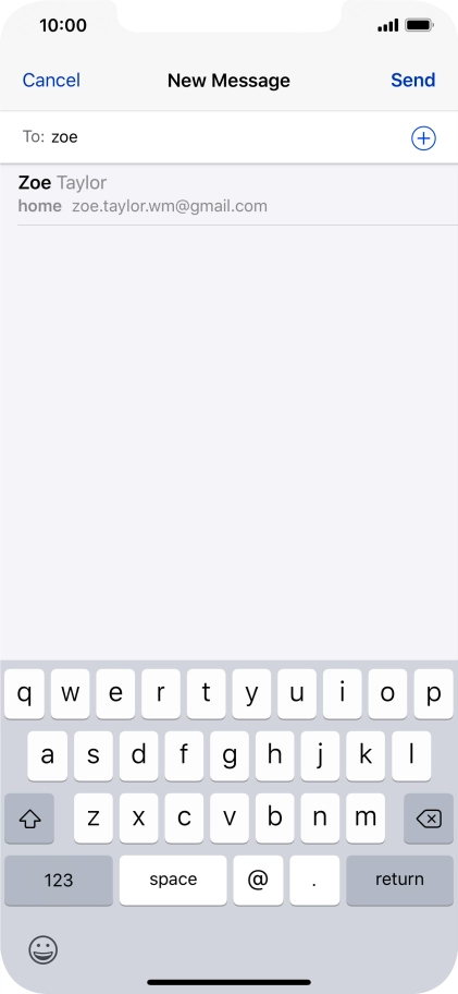 Press the required contact. Press the required contact.