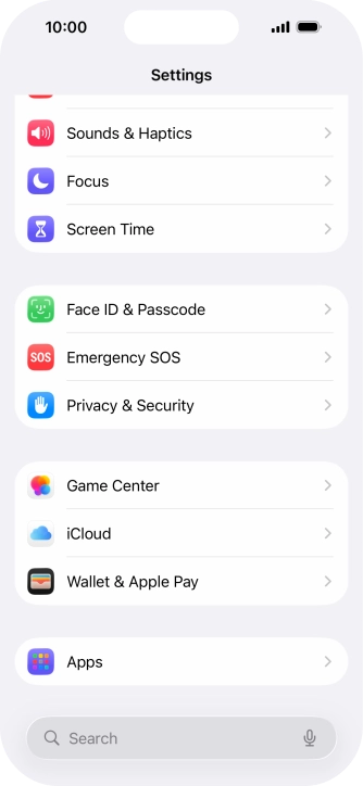 Press Face ID & Passcode. Press Face ID & Passcode.