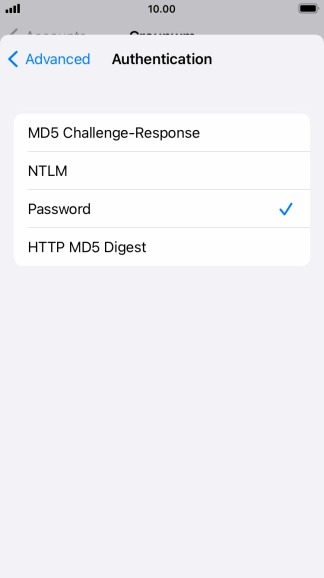 Press Password.