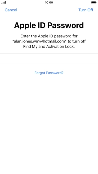 Press Turn Off.