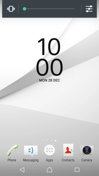 Press the sound mode icon the necessary number of times to turn silent mode on or off.