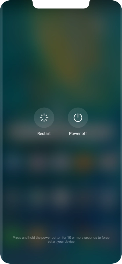 Press Power off.