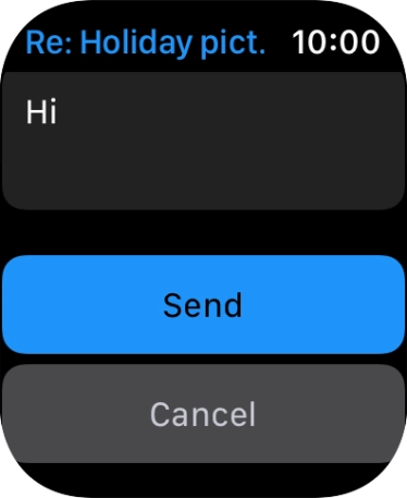 Press Send.