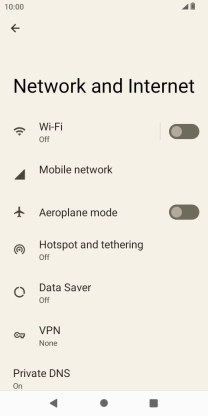 Press Mobile network. Press Mobile network.