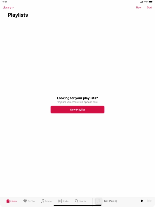 Press New Playlist.