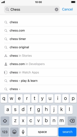 Press search.